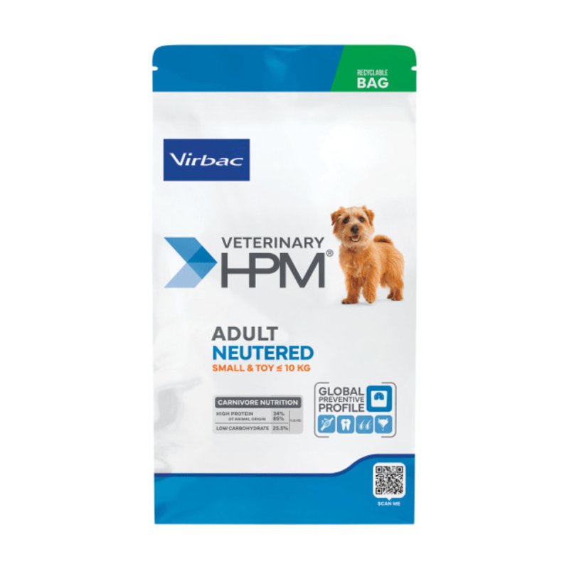 Virbac Adult Neutered Small & Toy veterinārā suņu barība sterilizētiem suņiem mazām šķirnēm 1.5 kg